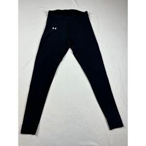 Under Armour ColdGear Compression Leggings Womens Large Black Athletic Pants LG